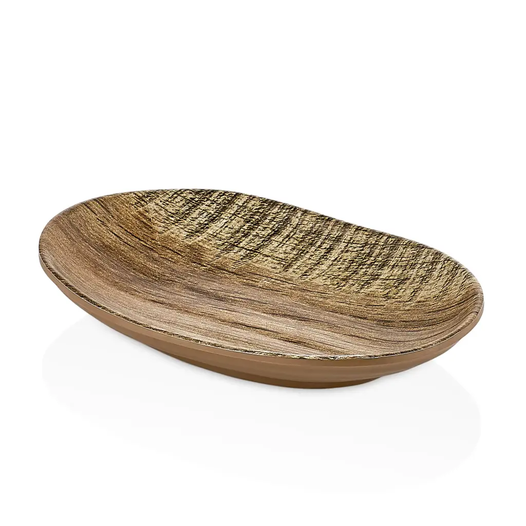 Fuente Oval Melamina Sierra 18X11,5X3 Cm.