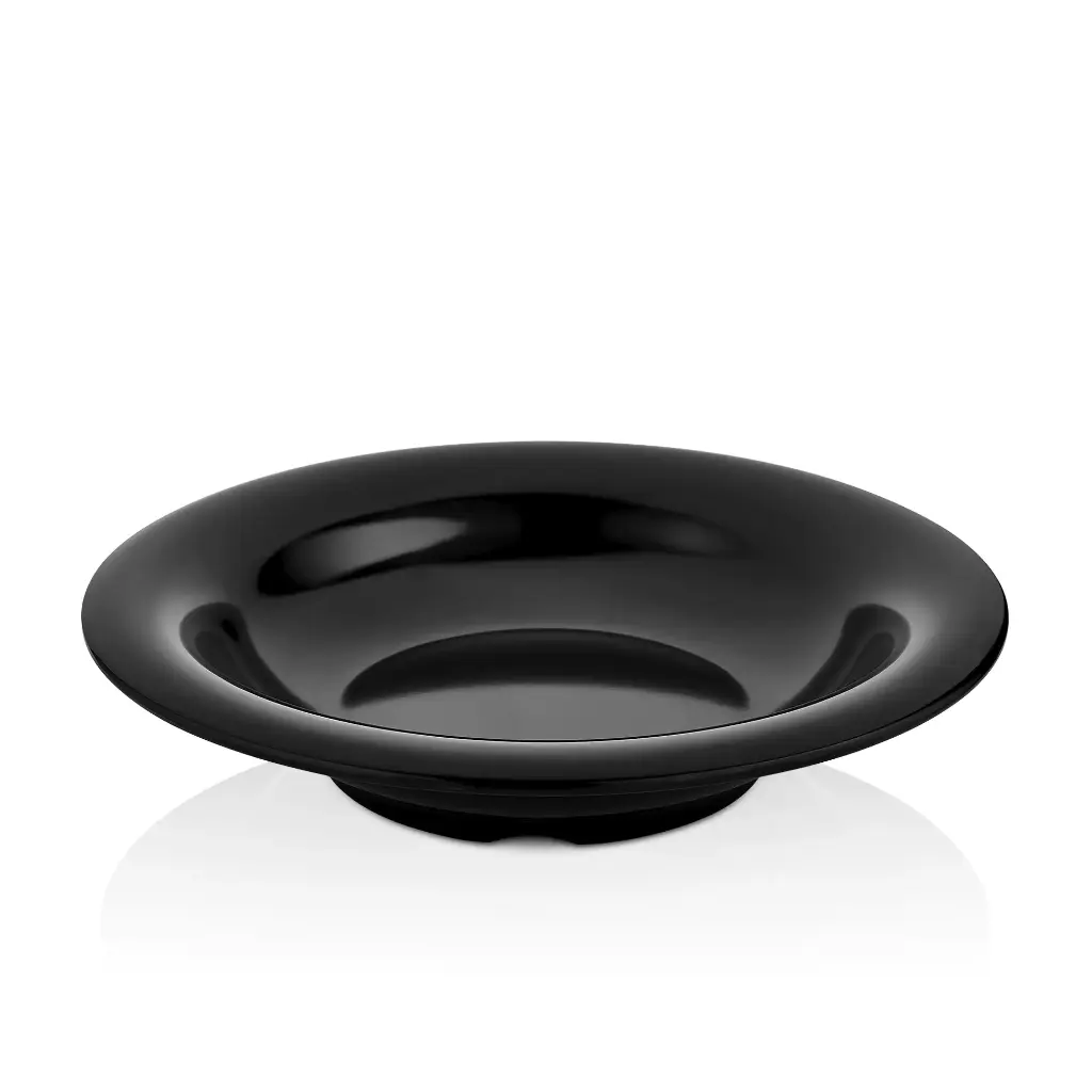 Plato buffet hondo melamina negro 30 cm
