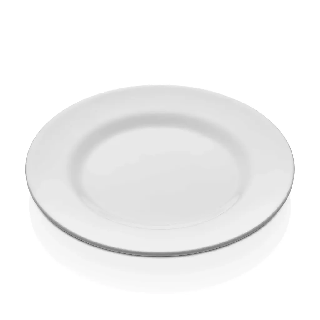 Plato postre melamina blanco 21 cm