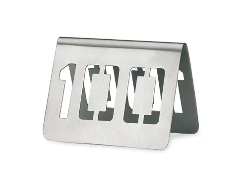 Numero De Mesa Inox. 44