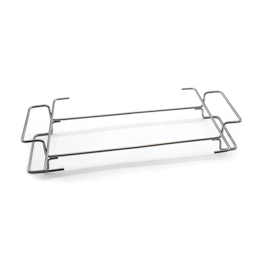 Soporte fuente llama rectangular de acero inoxidable 32x22 cm