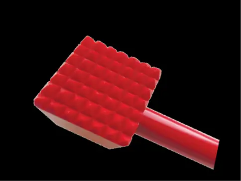 ZZ26 Aplastador Carne Fibra Rojo 35x10x7,5 cm.                        