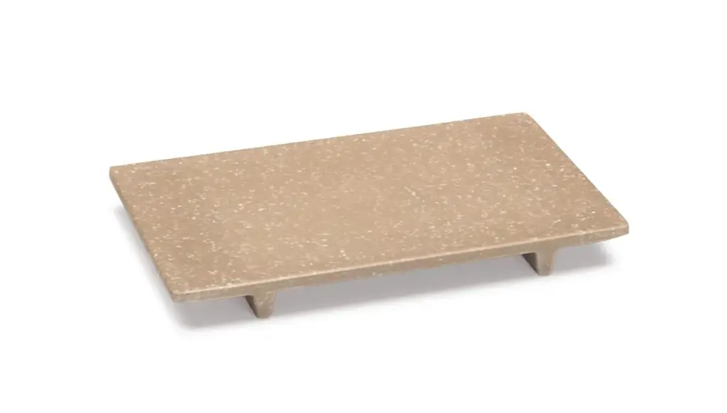 Fuente de melamina Stone rectangular 33x19x2,5 cm