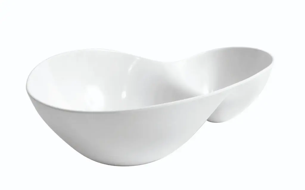Bol degustación 2 compartimentos melamina 28,2x19,2x8,6 cm