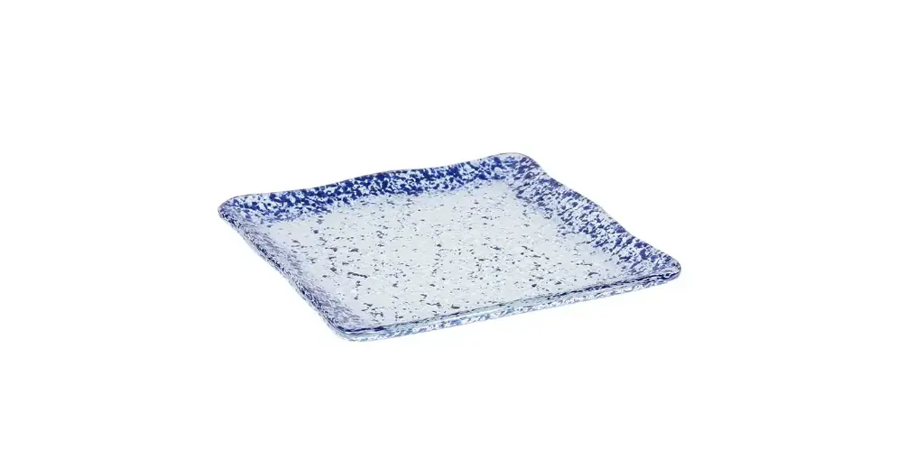 Zz26 Plato Ming Murano Cobalto 15X15 Cm.