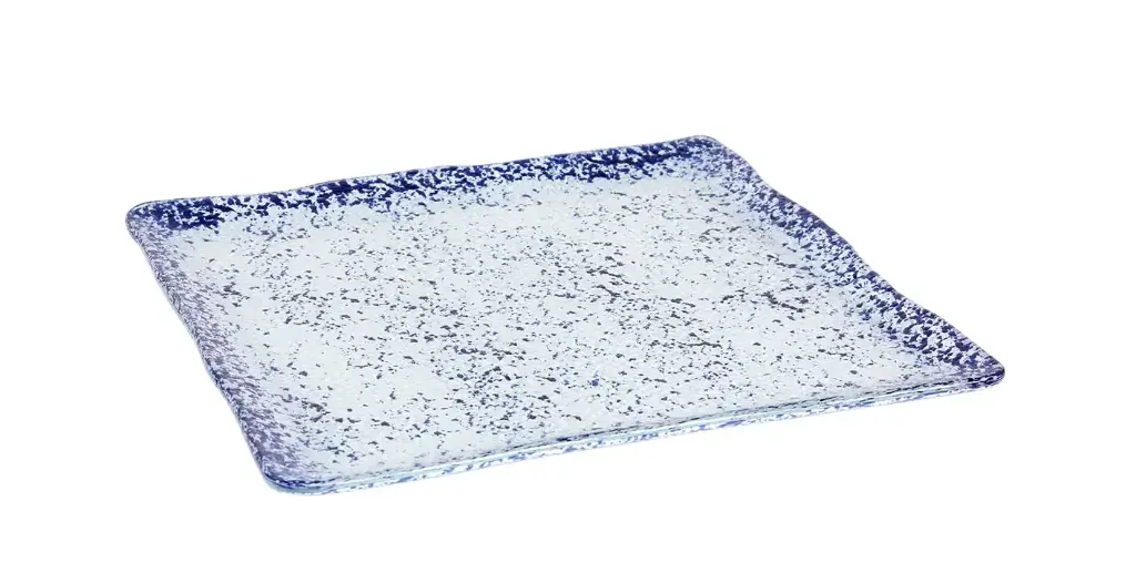 Plato Ming Murano cobalto 25x25 cm