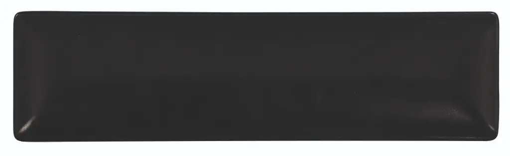 Fuente rectangular Ming II Stonware negra 30x8x2 cm