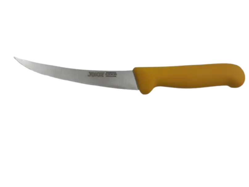 Cuchillo deshuesar curvo amarillo 13 cm