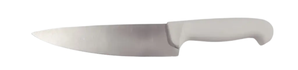 Cuchillo cocinero inyectado blanco 20 cm