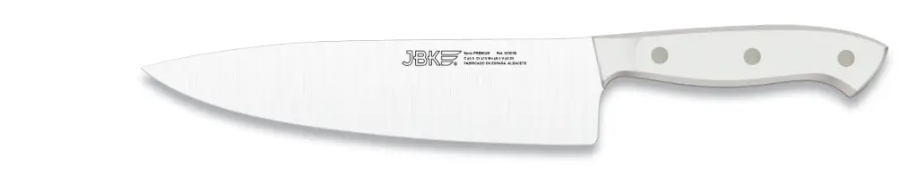 Cuchillo cocinero Premiun chef forjado blanco 20 cm
