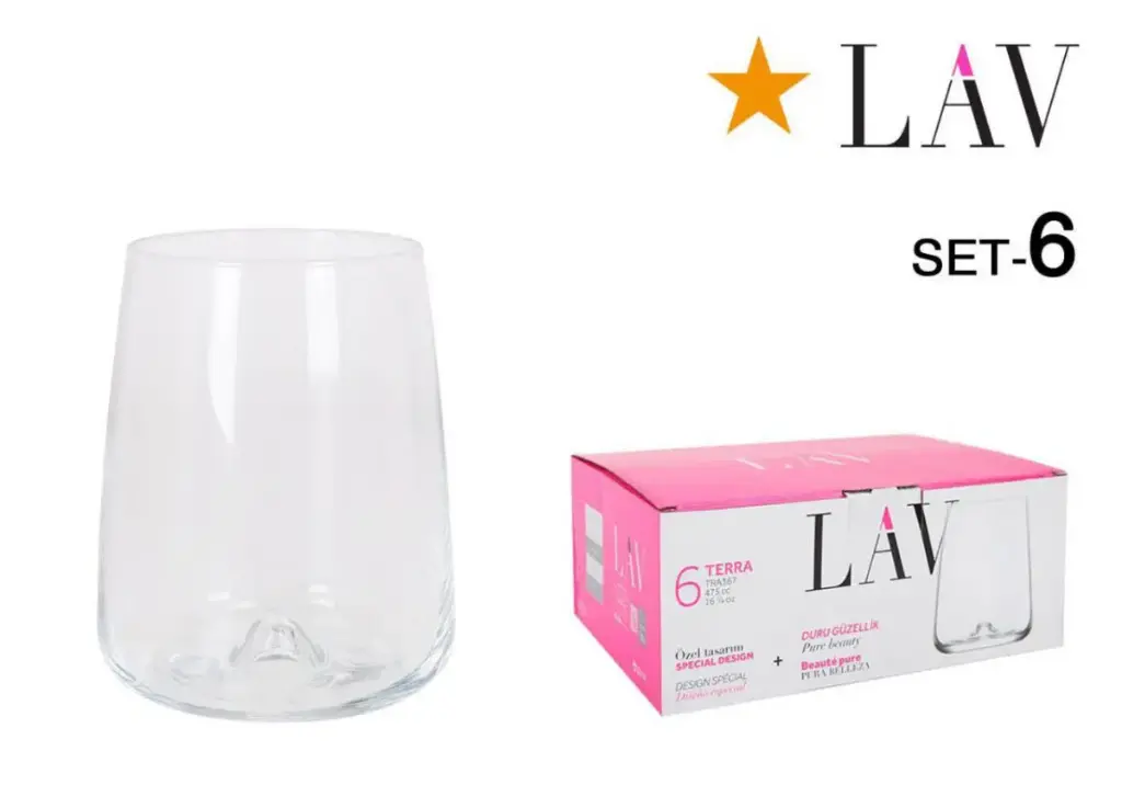 Vaso Terra 47,5 cl 6 unidades