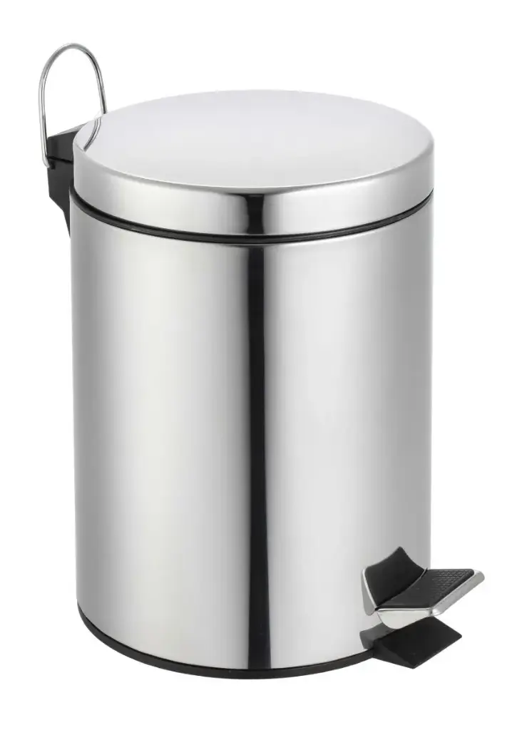 Cubo basura pedal de acero inoxidable Comfortime 5 l