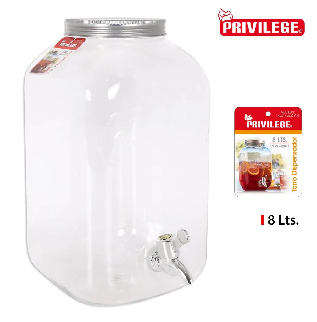 ZZ26 Dispensador Bebidas Ps. Con Grifo 8 L.