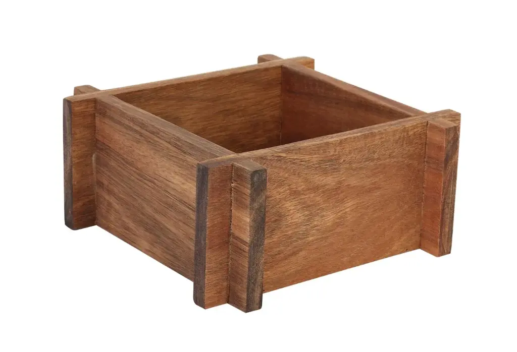 Zz26 Pedestal Madera Acacia 17X17X7.5 Cm.