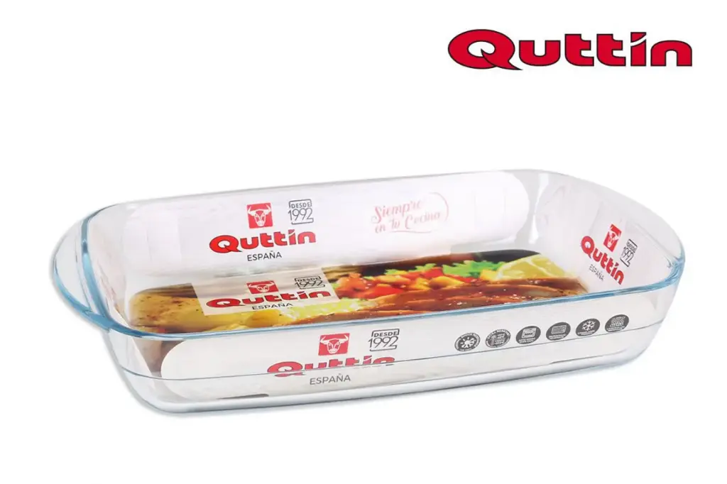 Fuente horno rectangular vidrio 32,5x20 cm