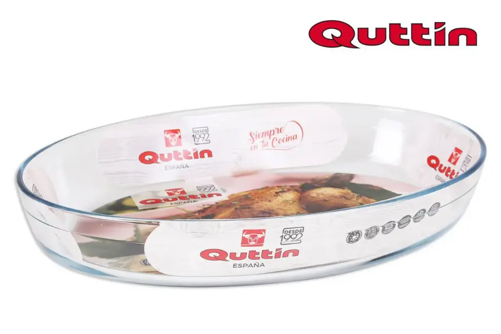 Fuente horno oval vidrio 39x27 cm