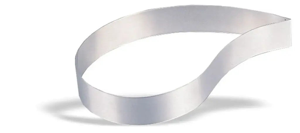 Molde lagrima de acero inoxidable 6x4,5 cm