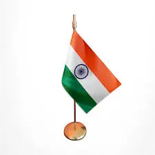 Bandera Sobremesa India 15x10 cm.                                