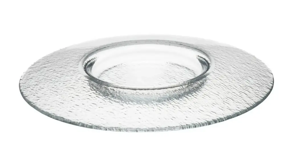 Plato degustación Oppidum transparente 28x3 cm