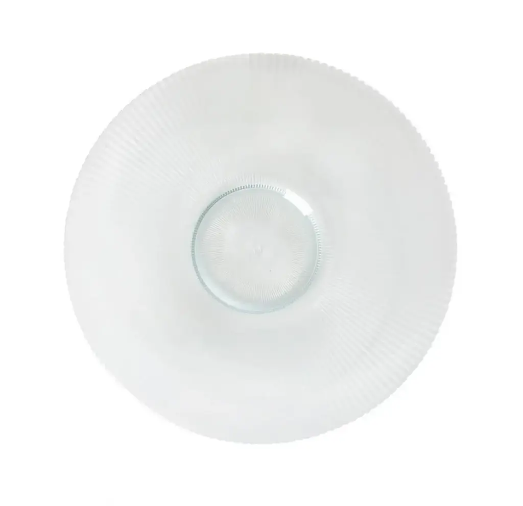 Plato degustación Siddi transparente 26x3 cm