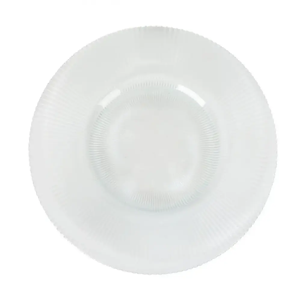 Plato llano Siddi transparente 28x1,5 cm