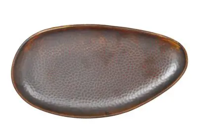 Fuente Oval Fierro 33X18X3 Cm.