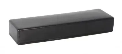 Plataforma Rectangular Karasawa Negra 25X7.5X4 Cm.