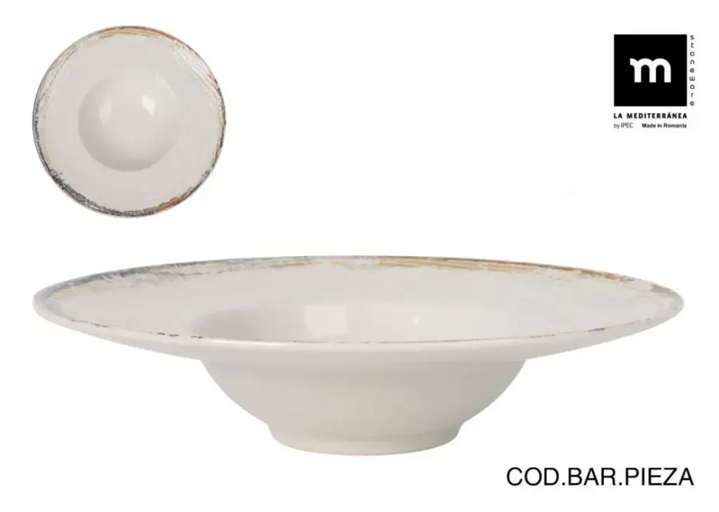 Plato risotto Albus Monaco brillo 28 cm