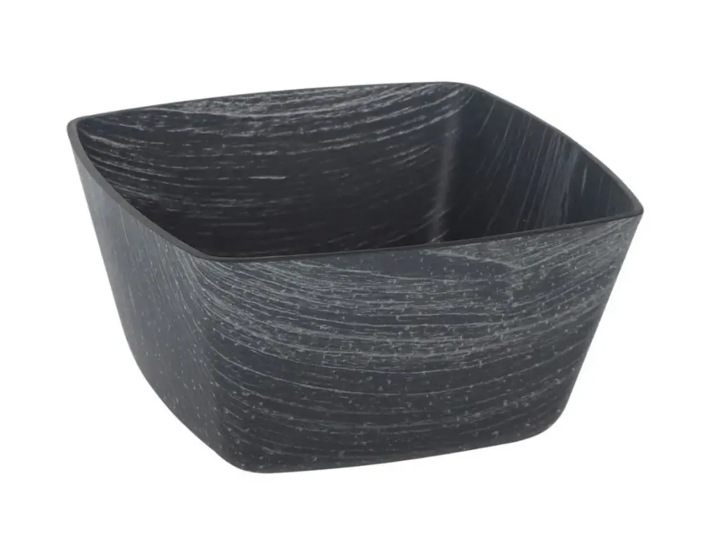 Bowl cuadrado negro PS 16x16x8 cm