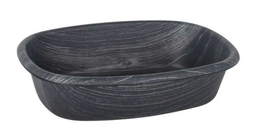 Ensaladera Oval Ps. Negra 28.5X20.5X7 Cm.