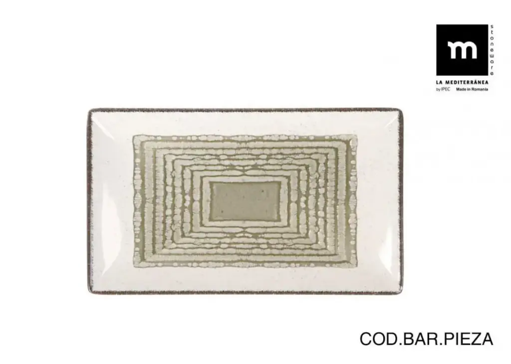 Fuente Rectangular Occhio Brillo 30X15 Cm.