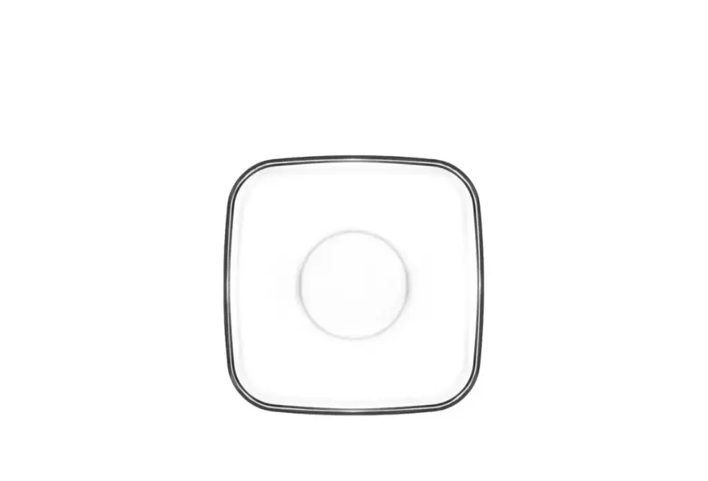 Plato Moka Cambridge Cuadrado 10,2X10,2 Cm.