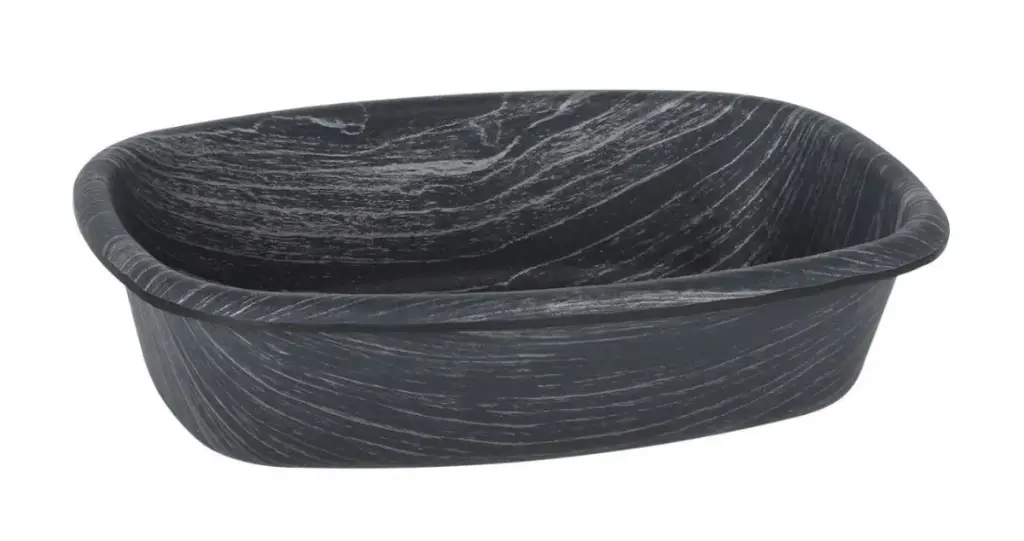 Bol Rectangular Ps. Negro 19X13,5X5 Cm.