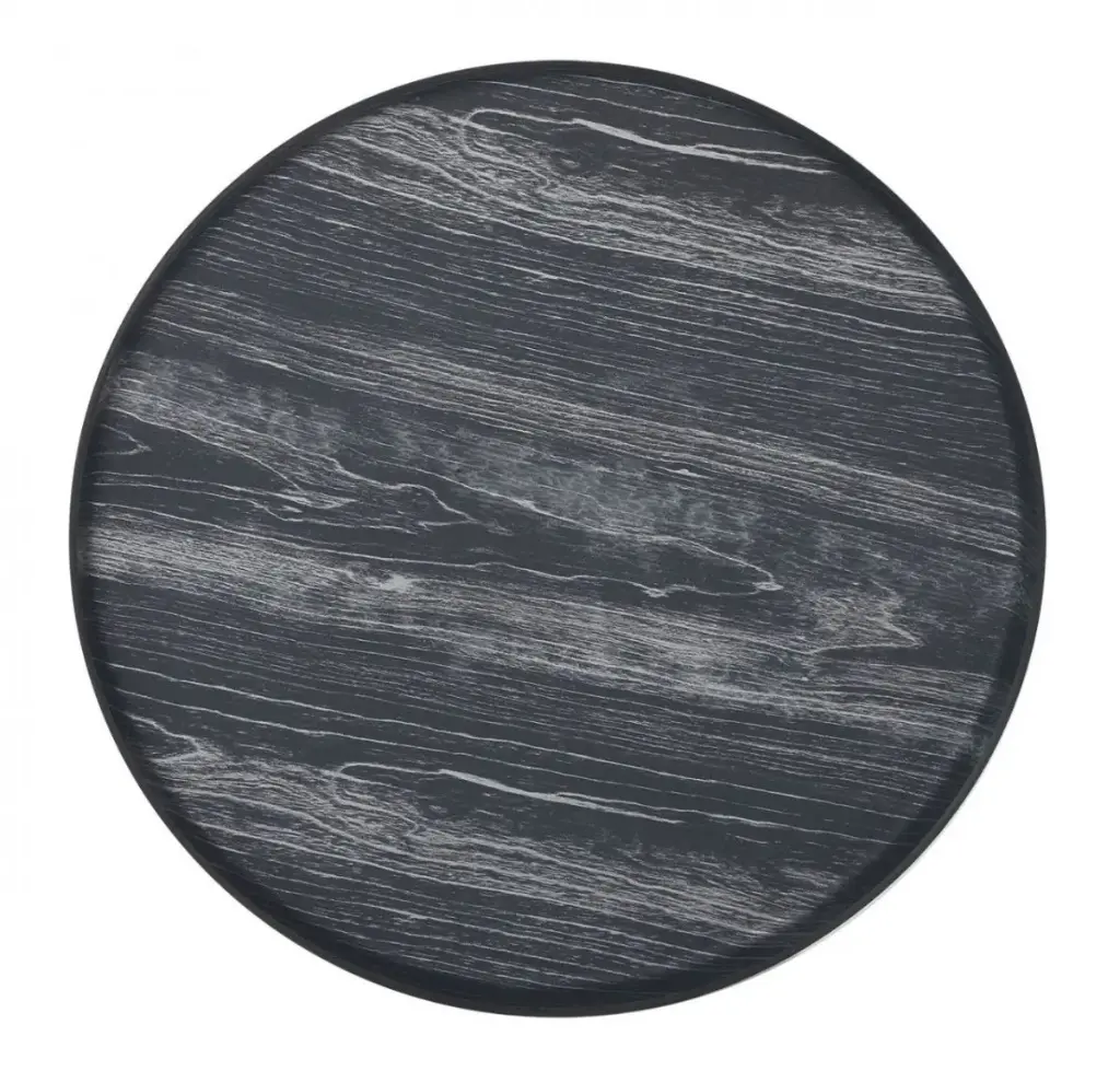 Plato PS negro 31,5x2 cm