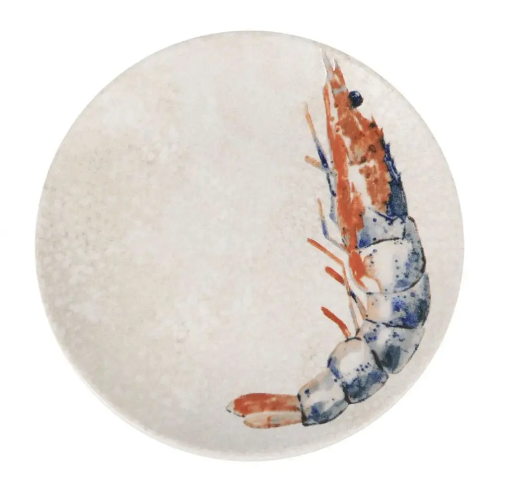 Plato llano Coralya Gamba 23 cm