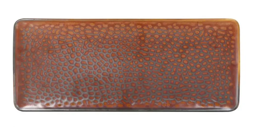 Fuente Rectangular Fierro 31x13x2 cm.