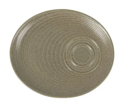 Plato desayuno / moka Adelfa ondulado 17 cm