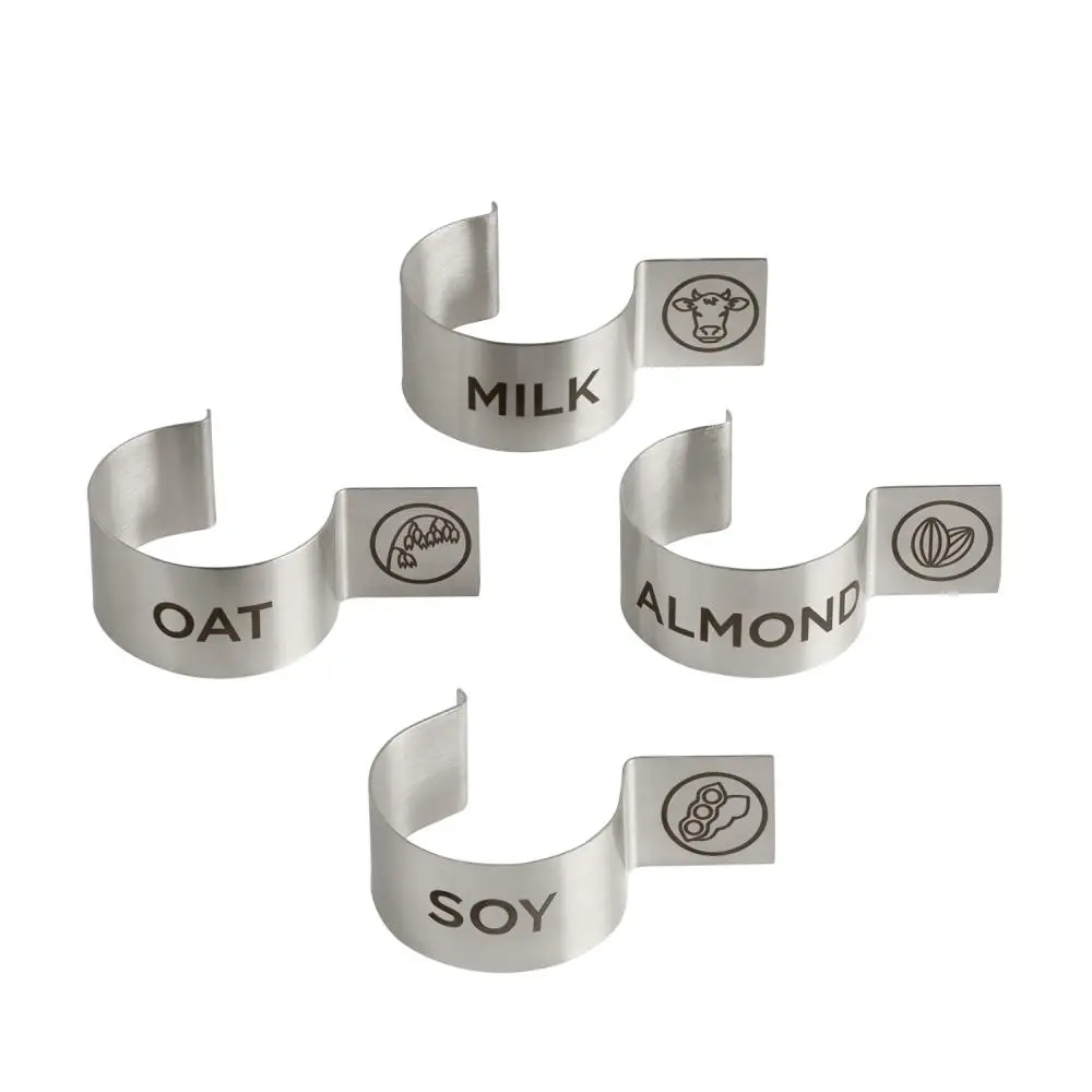 Etiqueta para botella inox. set de 4 unidades