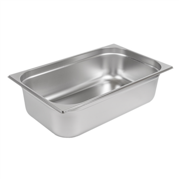 Cubeta helado de acero inoxidable 36x16,5x12 cm 5 l