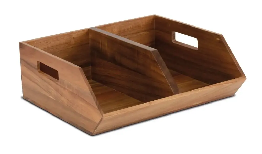 Caja madera buffet doble 35x31x12,5 cm