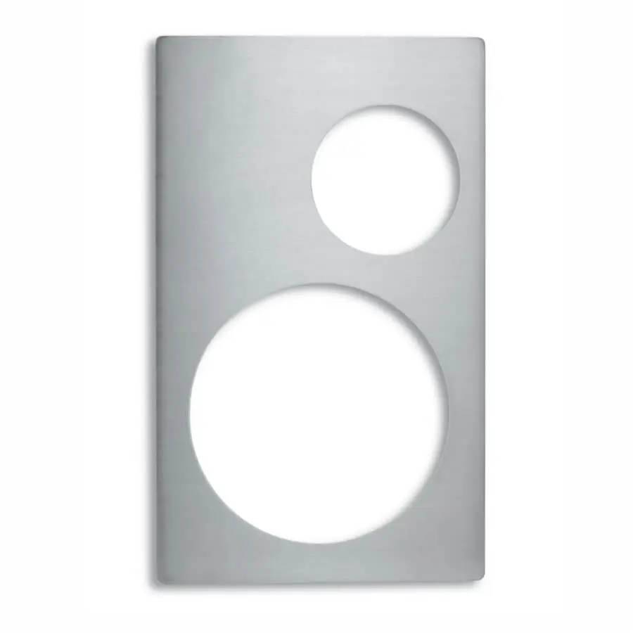 Base de acero inoxidable Miramar GN 1/1 2 compartimentos redondos