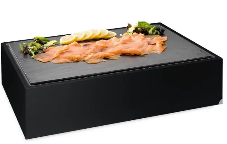 Expositor Buffet Pizarra Melamina Negro 57X37X14,5 Cm.