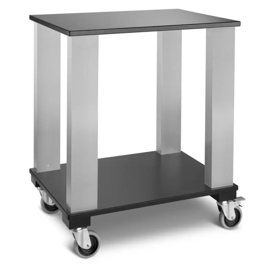 Carro Gueridon Madera Negro 700X500X800 Mm.