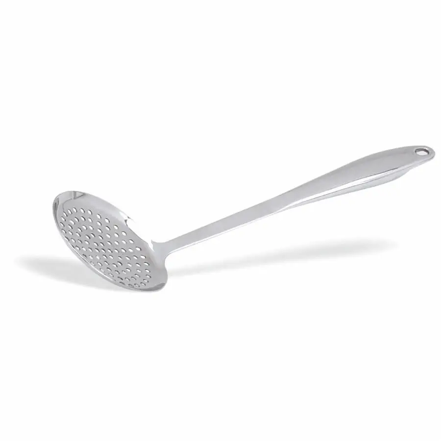 Espumadera buffet mango anatómico de acero inoxidable 35 cm