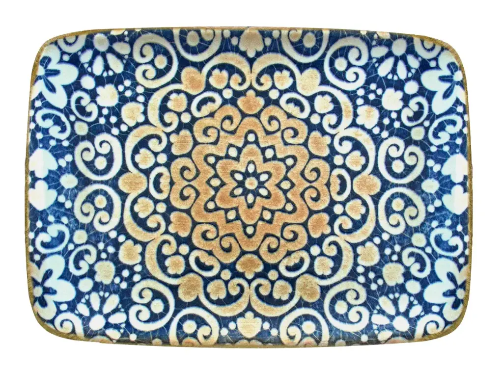 Fuente rectangular Alhambra 23x16 cm