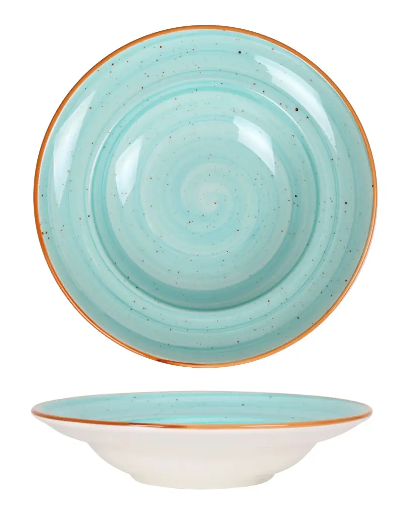 Plato pasta gourmet Aqua 24x5 cm