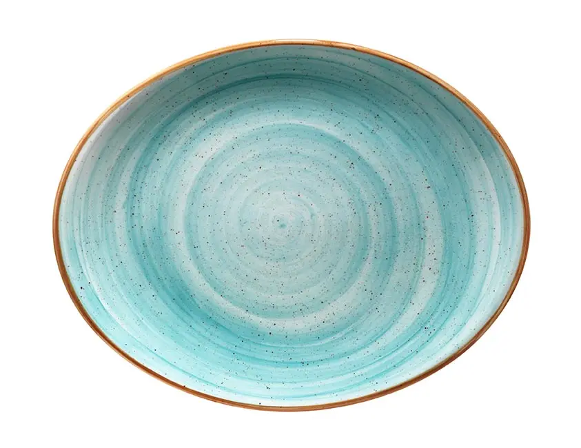 Fuente oval Aqua 31x24 cm