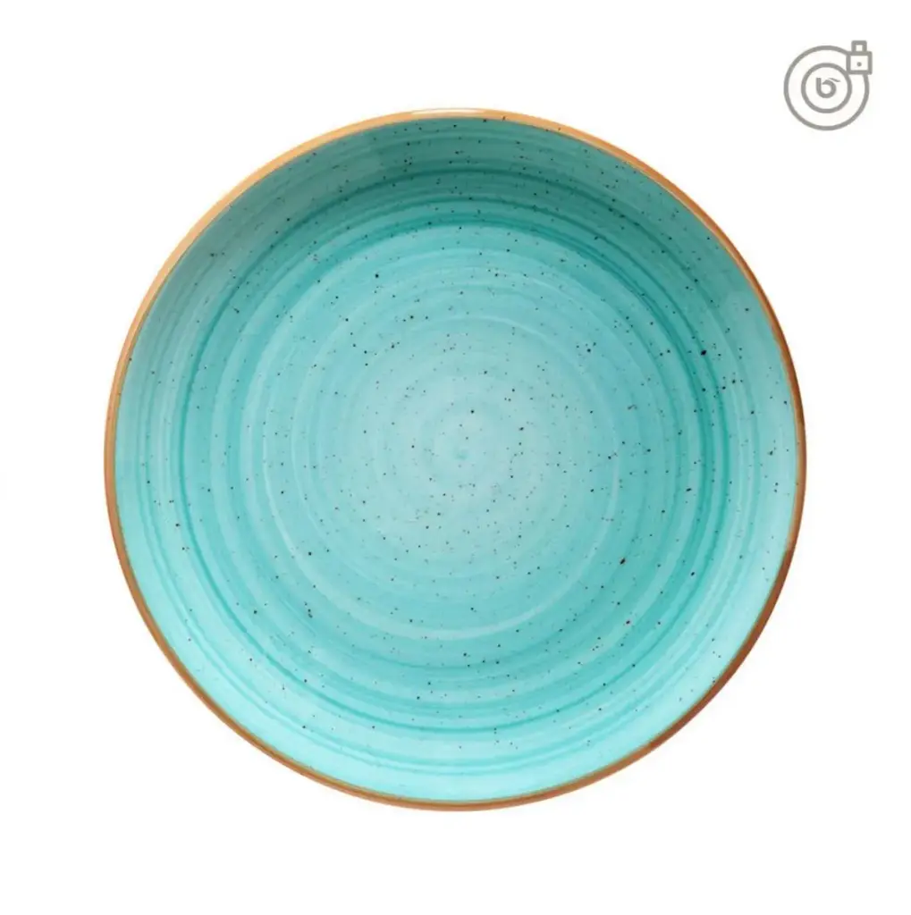 Plato Postre Gourmet Aqua 21 Cm.