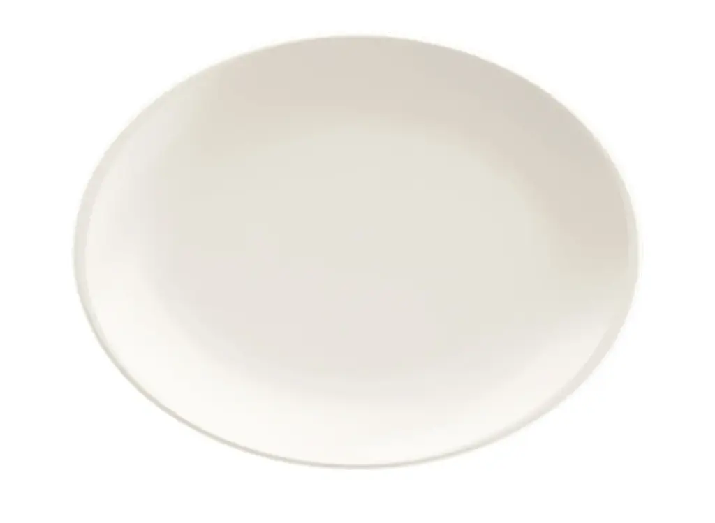 Fuente oval gourmet blanco 31x24 cm