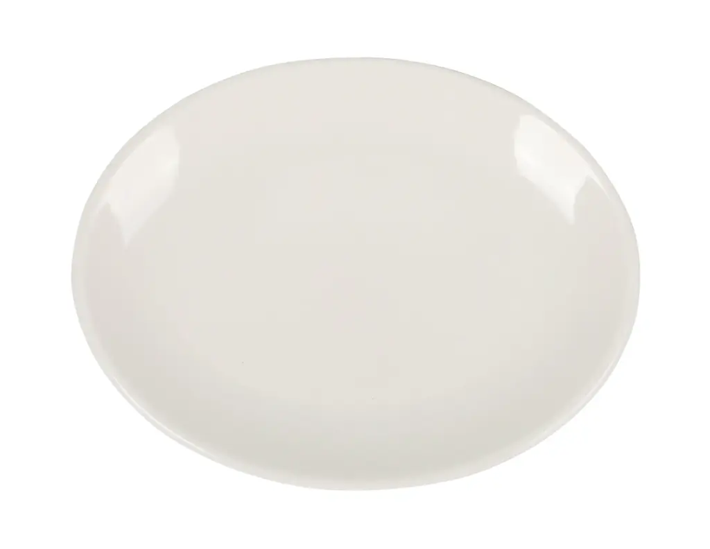 Fuente oval Moove porcelana blanca 20x15,5x2 cm